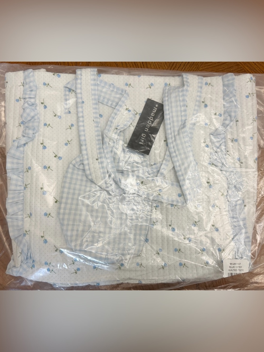 Madden girl quilted cotton tote - Picture 6 of 7